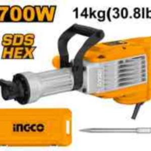 MARTILLO DEMOLEDOR INGCO 1700W 50J SDS HEX