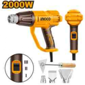 PISTOLA DE CALOR INGCO 2000W + 4 ACCESORIOS