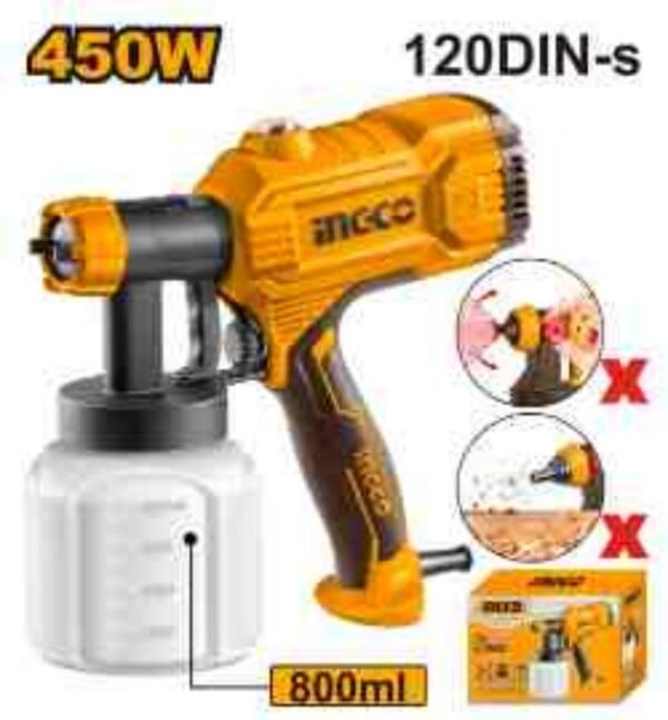 PISTOLA PARA PINTAR ELÉCTRICA INGCO 450W