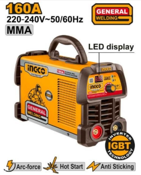 SOLDADORA INVERTER PARA ELECTRODO INGCO 160A