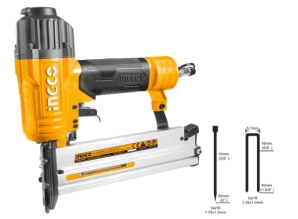 CLAVADORA ENGRAPADORA NEUMÁTICA INGCO 100 PSI