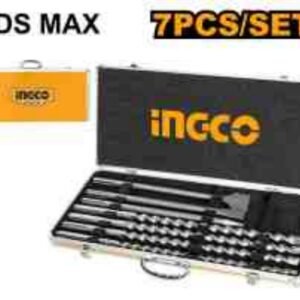 SET DE BROCAS Y CINCHELES SDS MAX INGCO 7 PIEZAS