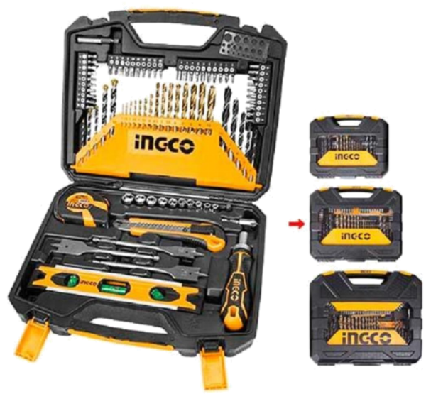 SET DE ACCESORIOS PARA TALADRO Y HERRAMIENTAS MANUALES INGCO 86 PIEZAS
