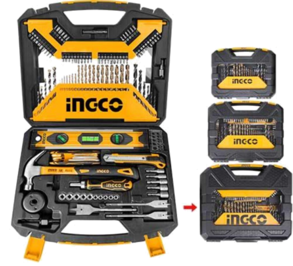 SET DE ACCESORIOS PARA TALADRO Y HERRAMIENTAS MANUALES INGCO 120 PIEZAS