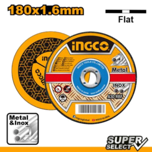 DISCO DE CORTE PARA METAL E INOX INGCO 180 MM