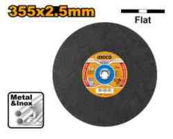DISCO DE CORTE PARA METAL E INOX INGCO 355 MM