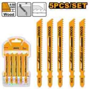 SET DE HOJAS PARA SIERRA CALADORA INGCO 74 MM 5 PIEZAS PARA MADERA