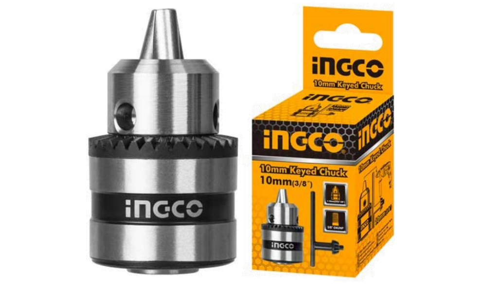 PORTABROCAS CON LLAVE INGCO 10 MM 3/8"-24 UNF