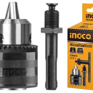 PORTABROCAS CON LLAVE INGCO 13 MM + ADAPTADOR SDS PLUS `