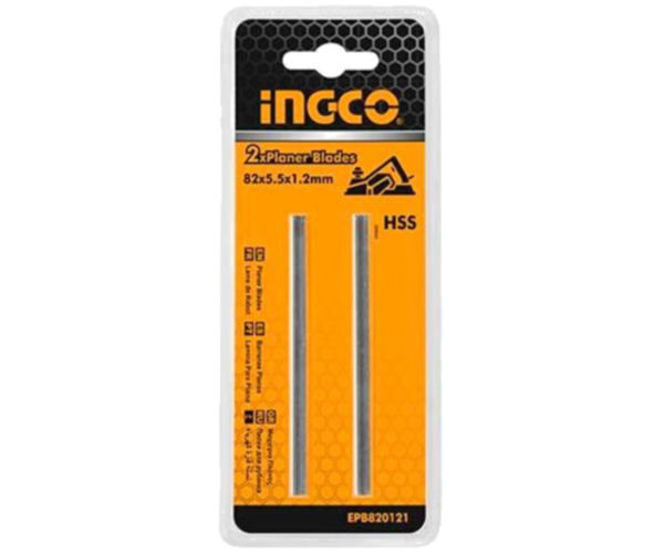 CUCHILLAS PARA CEPILLO ELÉCTRICO INGCO 82 X 5.5 X 1.2 MM 2 PIEZAS