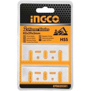 HOJAS DE CEPILLADO HSS INGCO 82 X 29 X 3.0 MM 2 PIEZAS