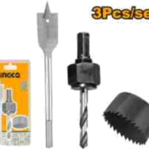 KIT PARA INSTALACIÓN DE CERRADURAS INGCO 3 PIEZAS