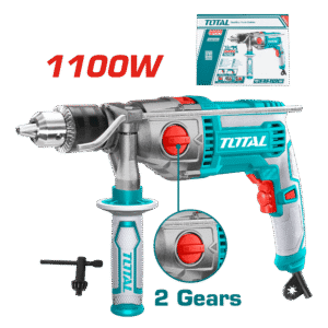 TALADRO PERCUTOR TOTAL 1100W 2 VELOCIDADES