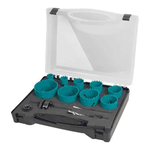 JUEGO DE BROCAS COPA BIMETAL TOTAL 13 PIEZAS