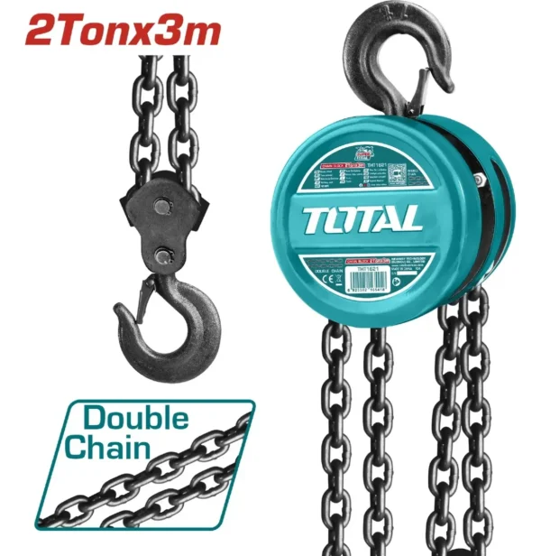 TECLE MANUAL TOTAL 2 TONELADAS 3M LIVIANO