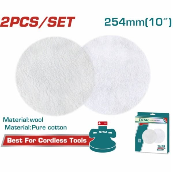JUEGO DE BOINAS TOTAL PARA PULIDORA 10" 2 PIEZAS