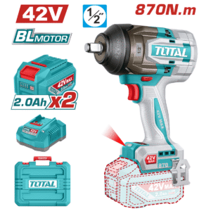 LLAVE DE IMPACTO TOTAL 1/2" 870NM 42V BRUSHLESS